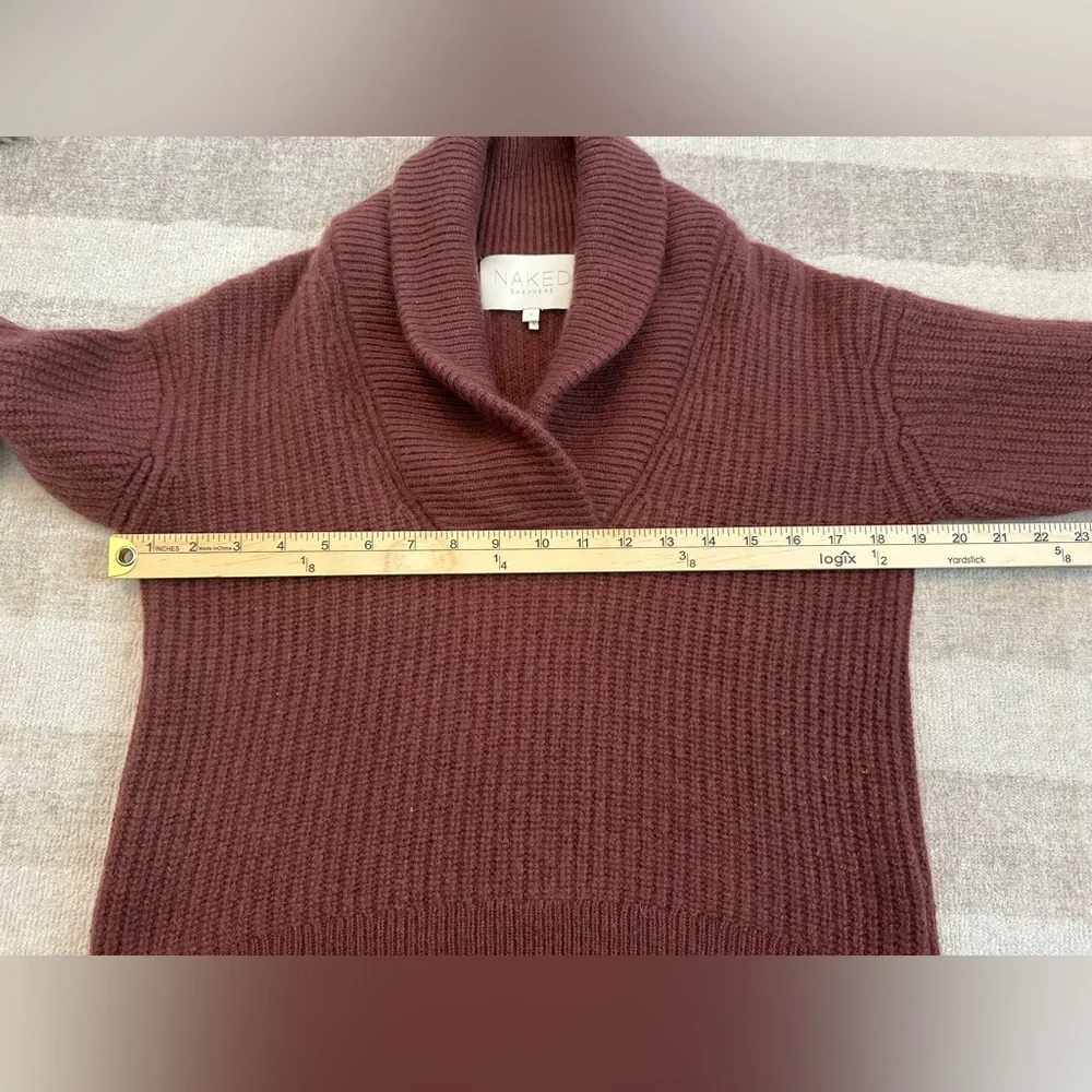 NakedCashmere Marcy Shawl Cashmere Sweater Currant (Size S)